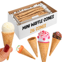 Mini Waffle Cones bulk case
